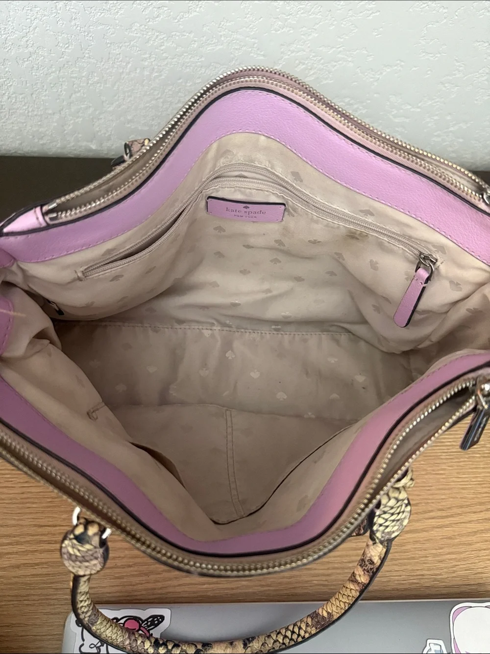 KATE SPADE MEDIUM TRIPLE COMPARTMENT SATCHEL DANI EXOTIC RARE!!!